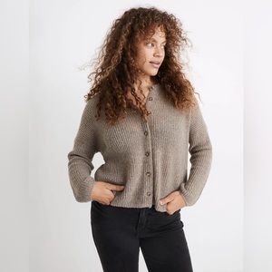Madewell Taupe Cardigan Sweater